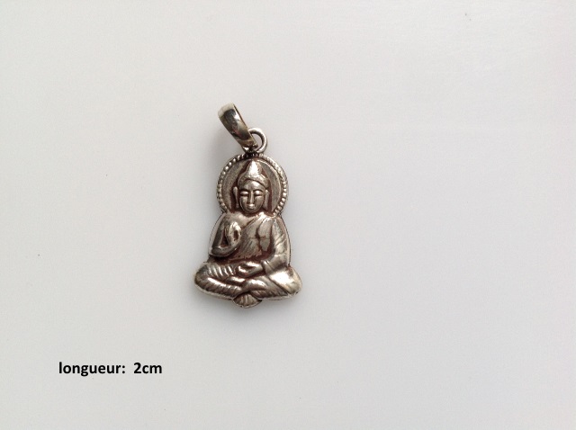 Pendentif buddha en argent - modle 2cm